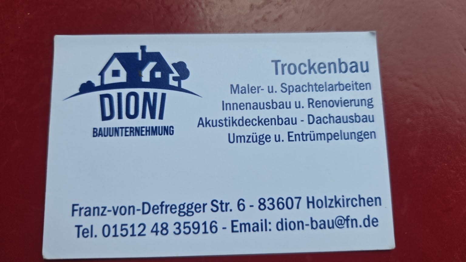 Logo von Dioni Trockenbau