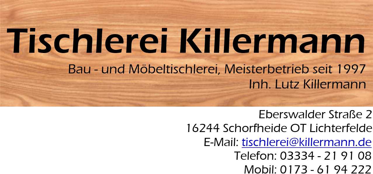 Logo von Lutz Killermann - Tischlerei -