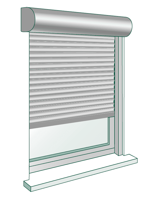 Fenster Rollladen Aluminium