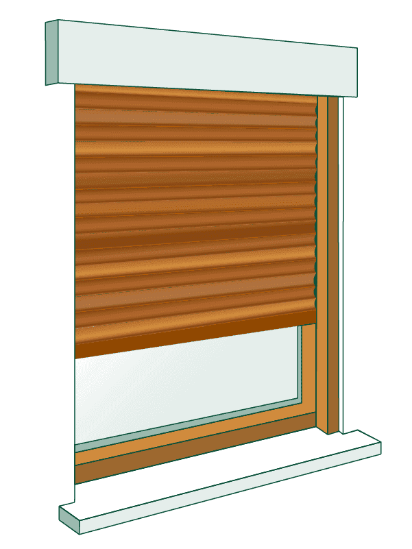 Fenster Rollladen Holz