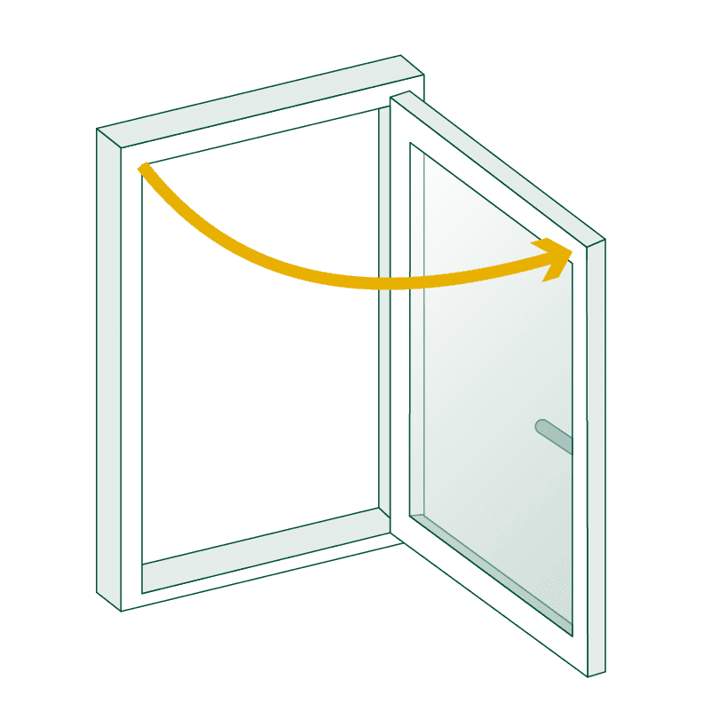 Fenster öffnung Drehfenster