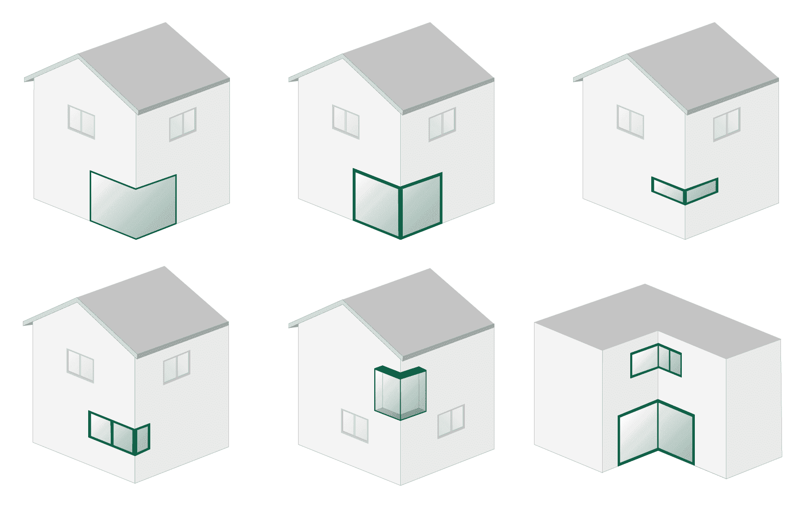 Fenster Eckfenster Platzierung