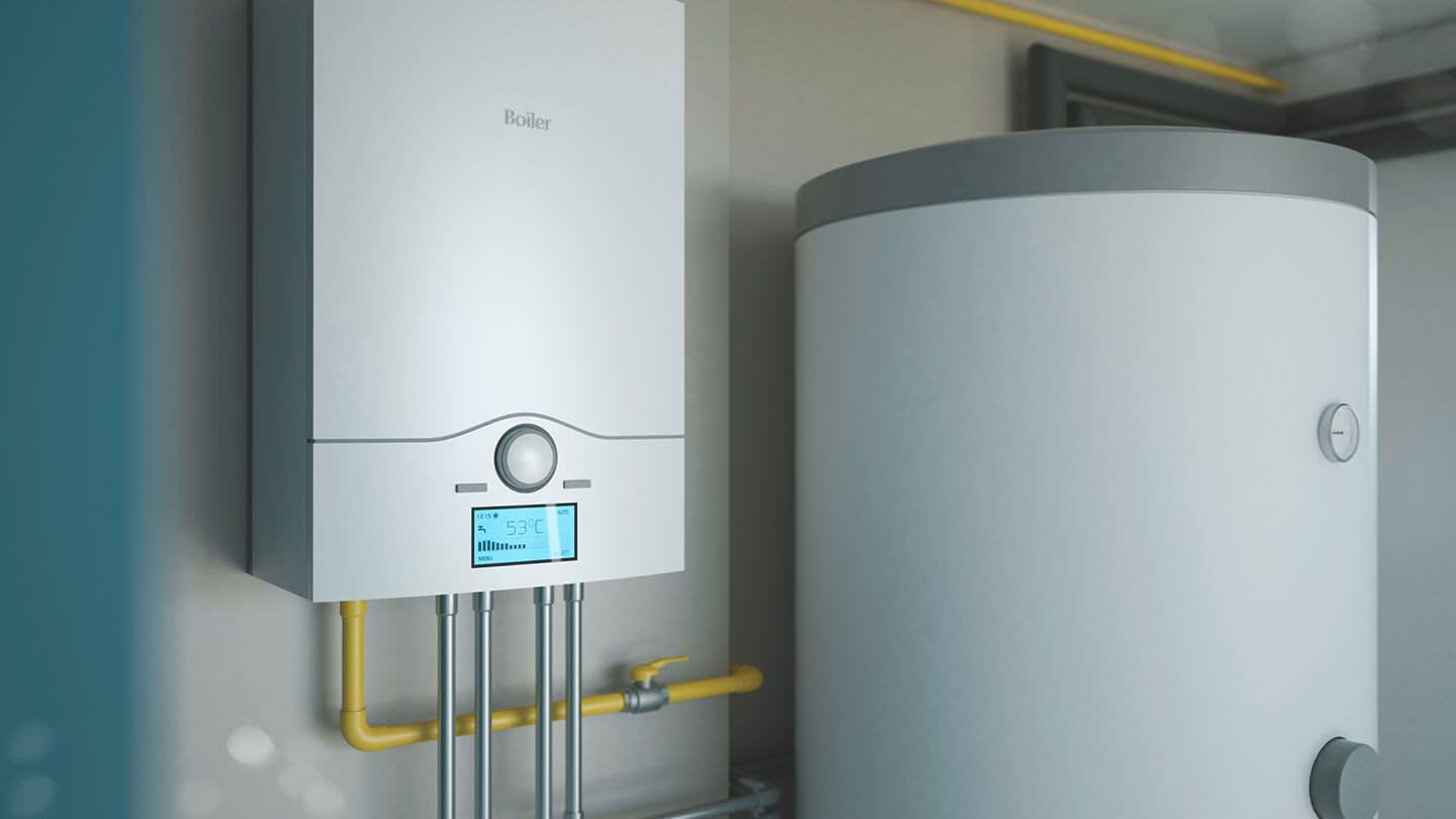 Boiler und Warmwasserspeicher
