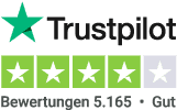 Die aktuelle Trustpilotbewertung für Aroundhome.