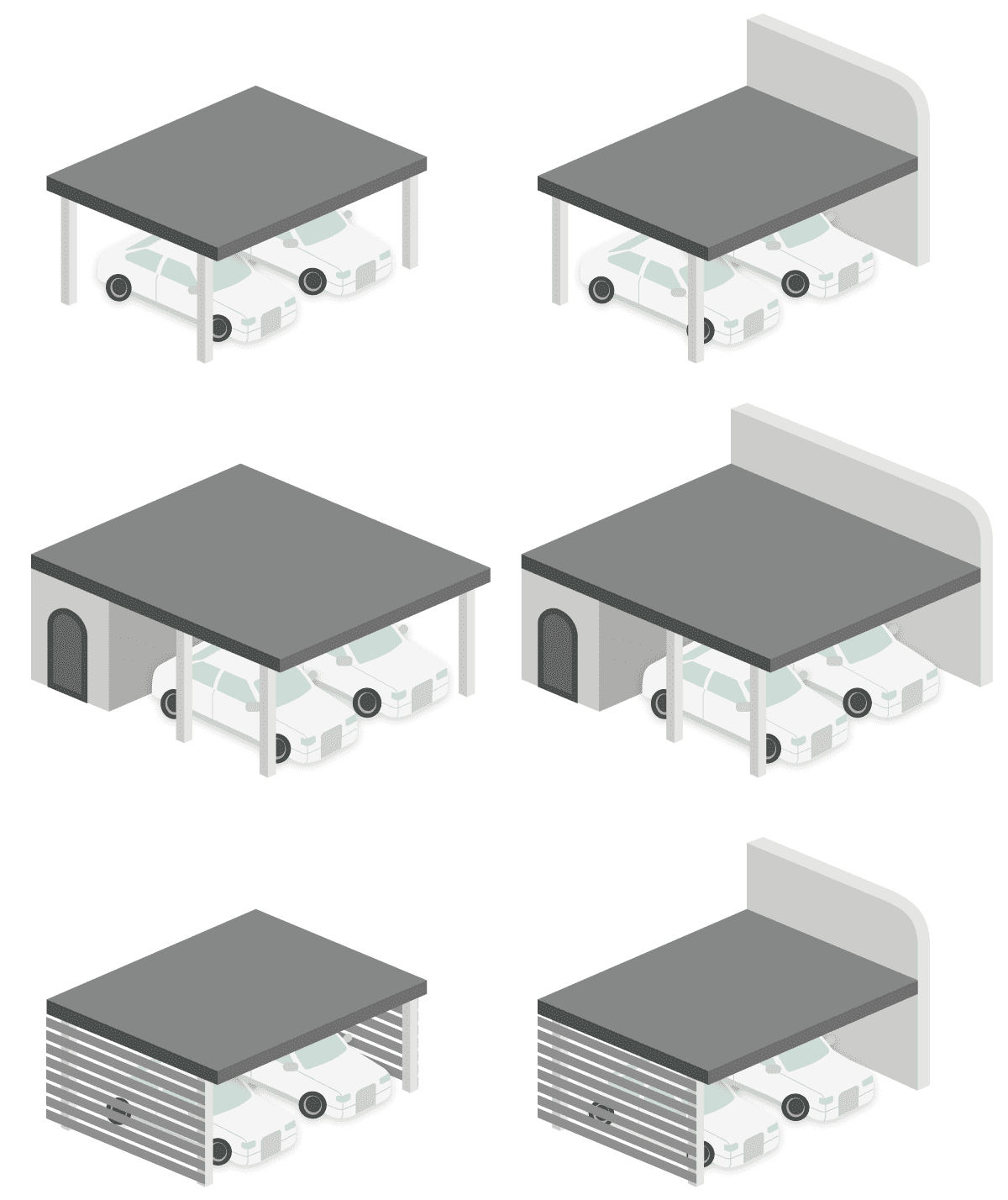 Carport Doppelcarport Bauweisen