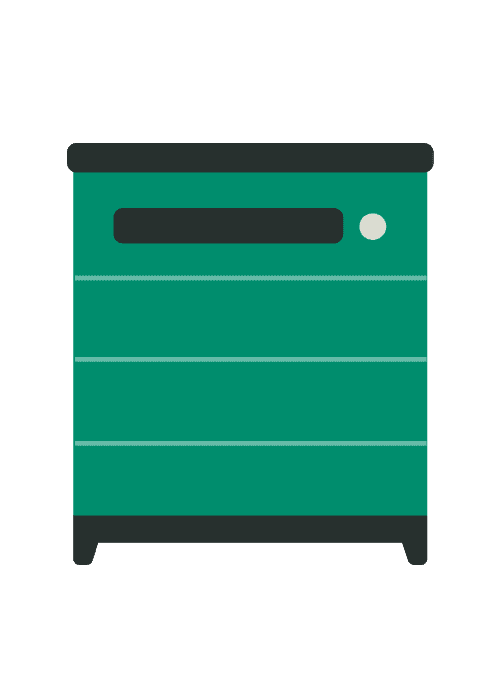 Quadratische Solarbatterie zur Speicherung von Solarstrom