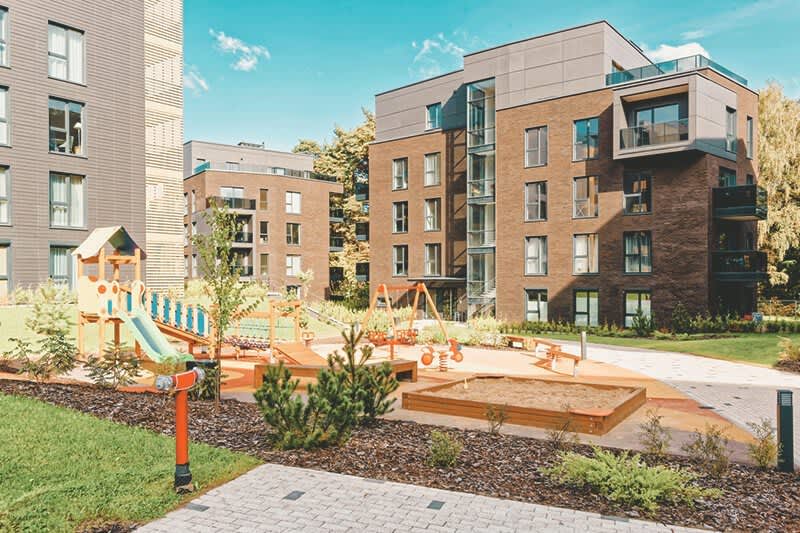 Wohnungen mit Spielplatz