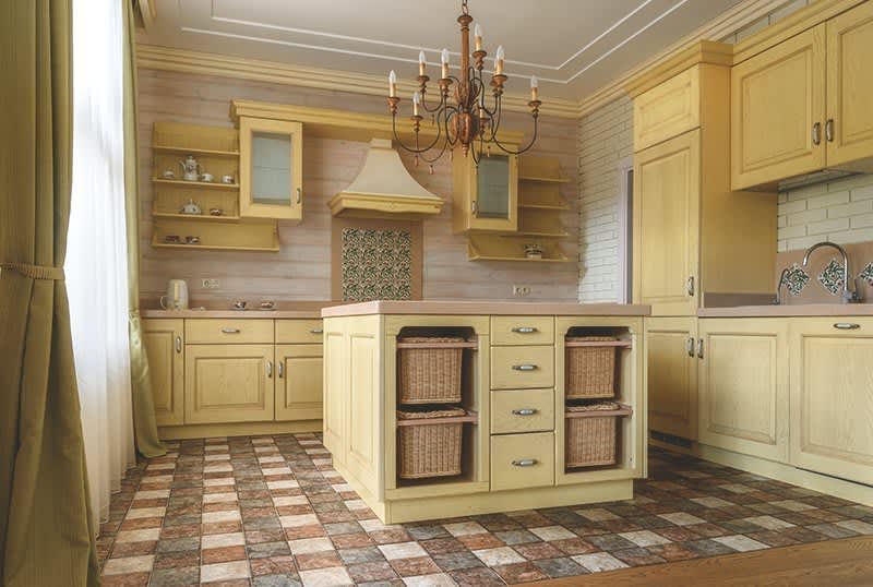 Vintage Küche Pastell