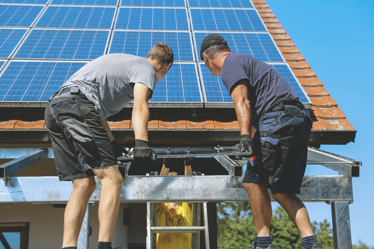 Bau einer Terrassenüberdachung