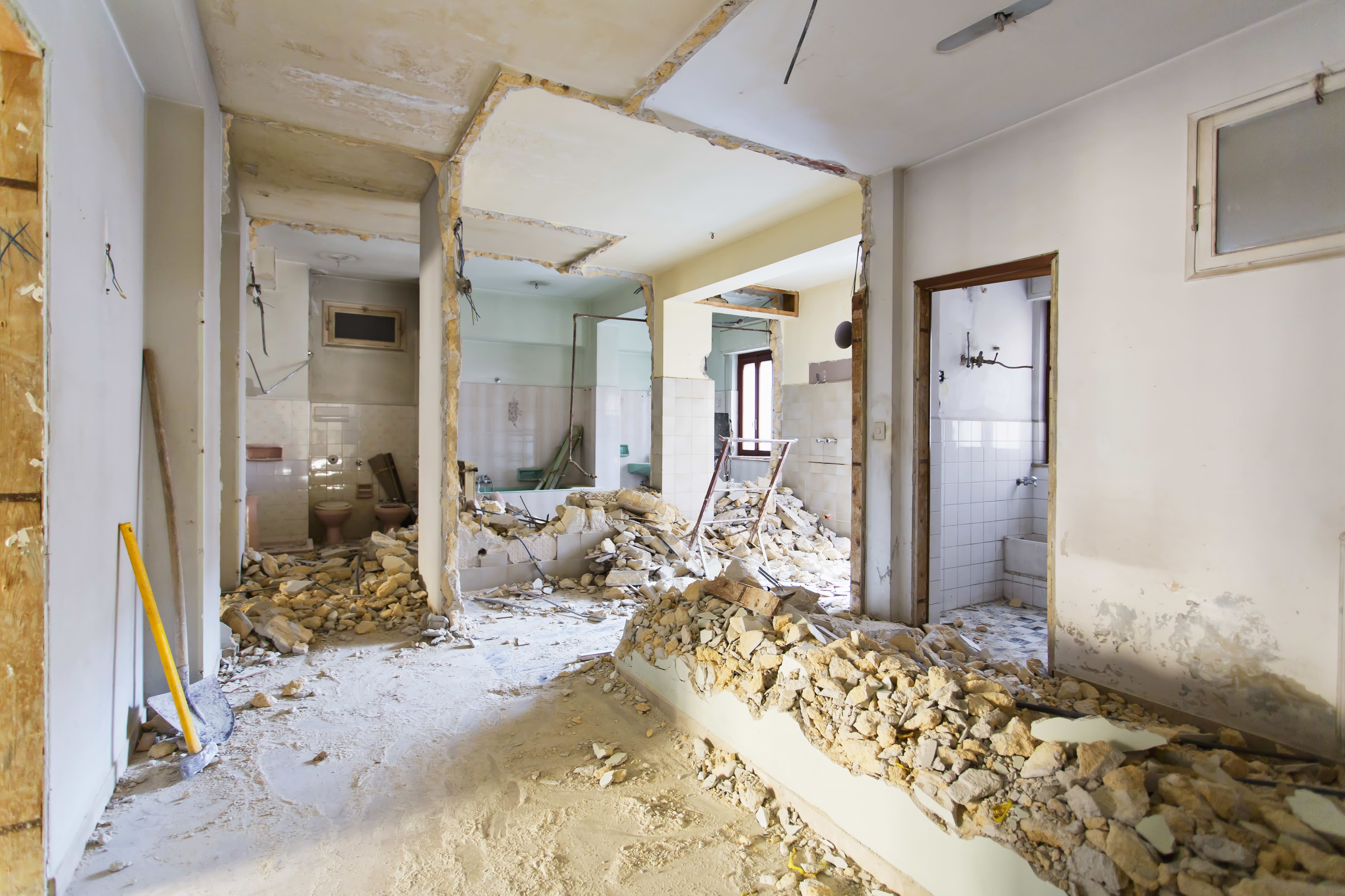 Baumaßnahmen am Haus Rohbau