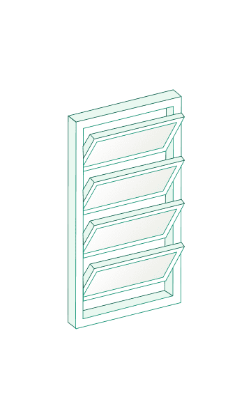 Grafik Lamellenfenster