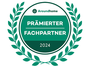 Aroundhome-Siegel "Prämierter Fachpartner 2024"