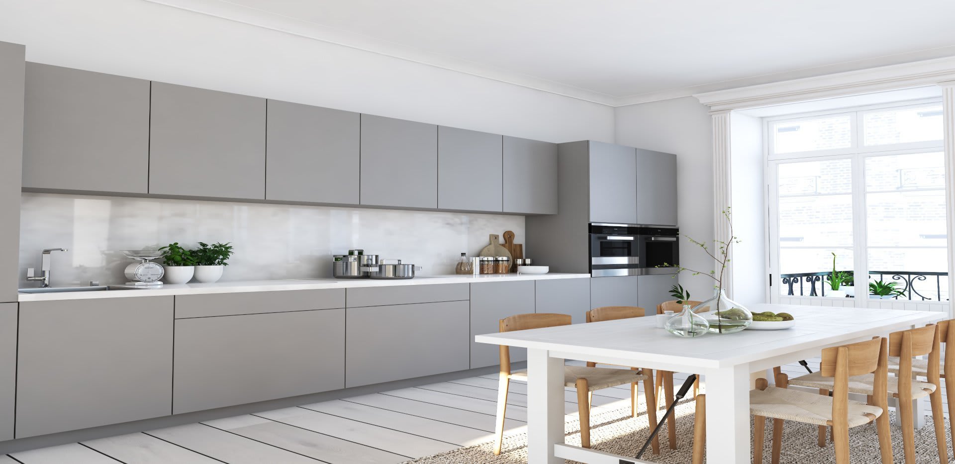 Moderne Küche Grau