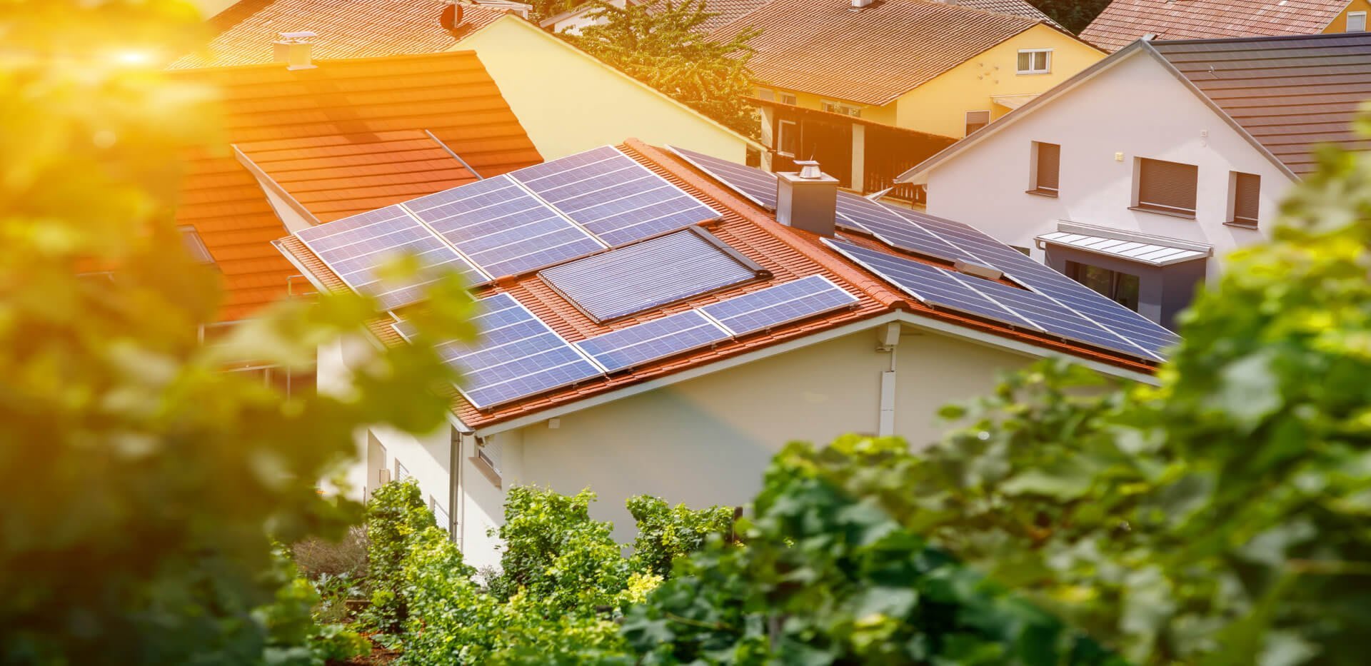 Solaranlage auf dem Dach