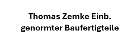 Thomas Zemke Einb. genormter Baufertigteile