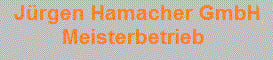 Jürgen Hamacher GmbH Sanitär. Gas. Wärme.