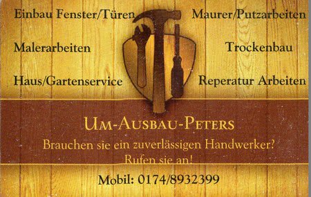 Um - Ausbau Maik Peters