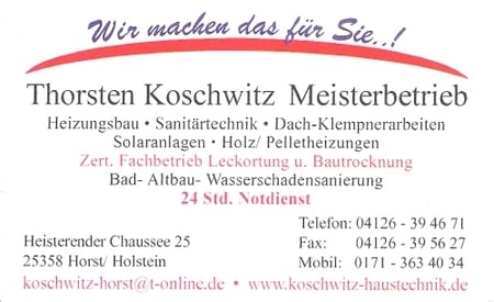 Thorsten Koschwitz Heizung / Sanitär